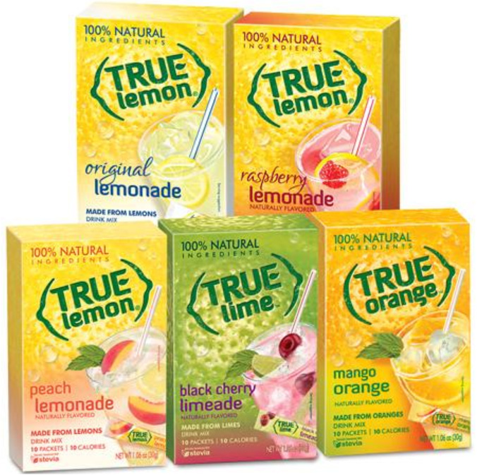 Lemonade On The Go Drink Mix Light Zero Calorie Diet Stevia Crystal